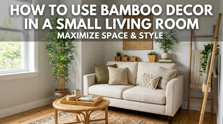 How to Use Bamboo Decor in Small Living Room