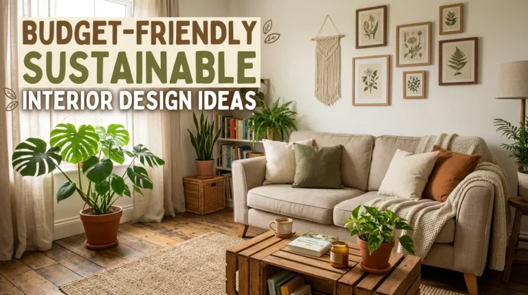 Budget Friendly Sustainable Interior Design Ideas