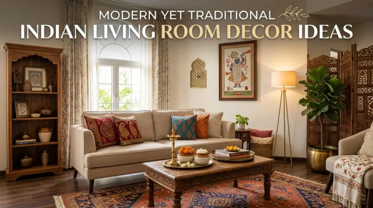 Modern Yet Traditional Indian Living Room Decor Ideas
