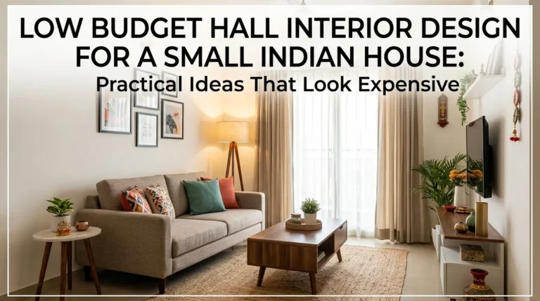Low Budget Hall Interior Design for a Small Indian House: Practical Ideas That Look Expensive