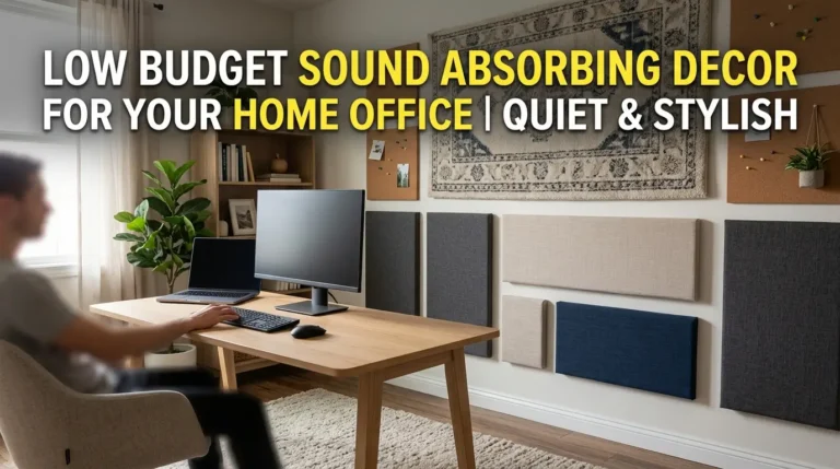 Low Budget Sound Absorbing Decor for Home Office