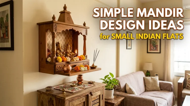 Simple Mandir Design Ideas for Small Indian Flats