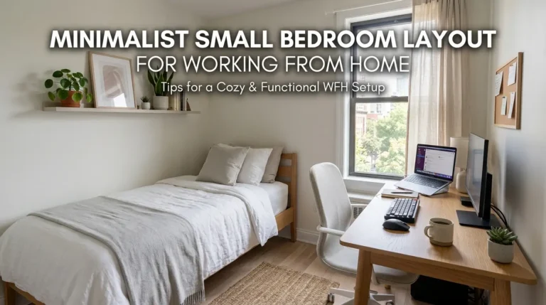 Minimalist Small Bedroom Layout for Working From Home