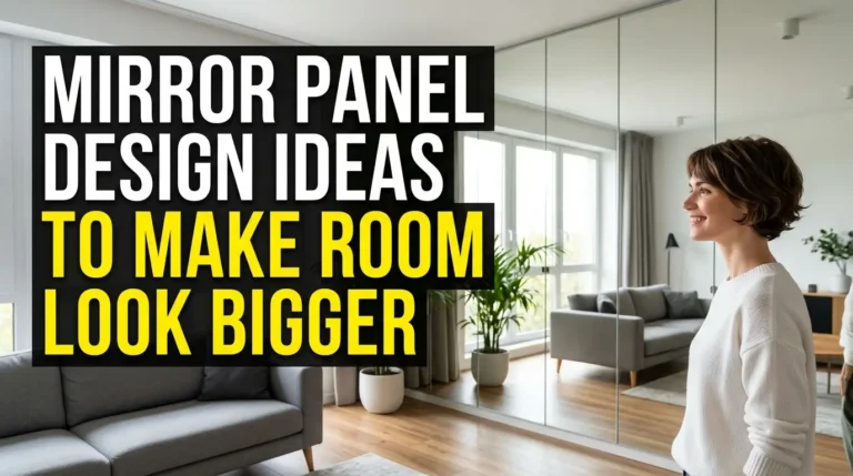 Mirror Panel Design Ideas to Make Room Look Bigger