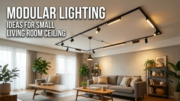 Modular Lighting Ideas for Small Living Room Ceiling