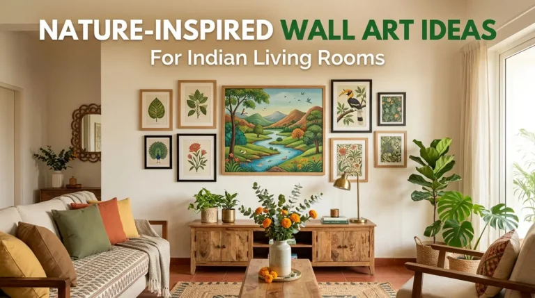 Nature-Inspired Wall Art Ideas for Living Rooms in India