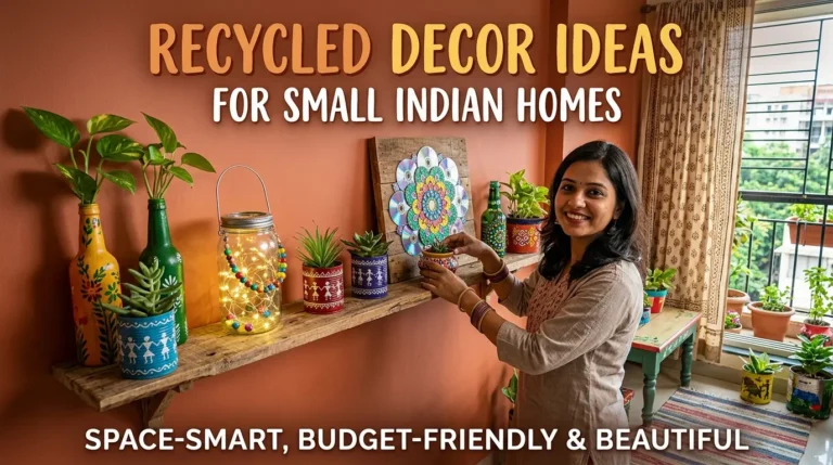 Recycled Decor Ideas for Small Indian Homes: Space-Smart, Budget-Friendly, and Beautiful