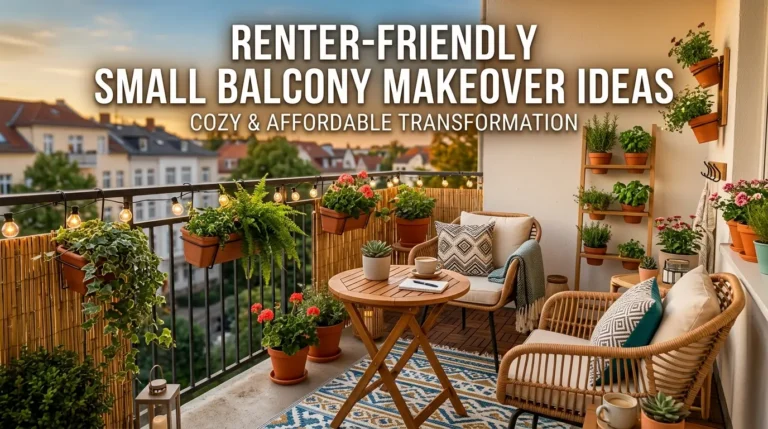 Renter Friendly Small Balcony Makeover Ideas