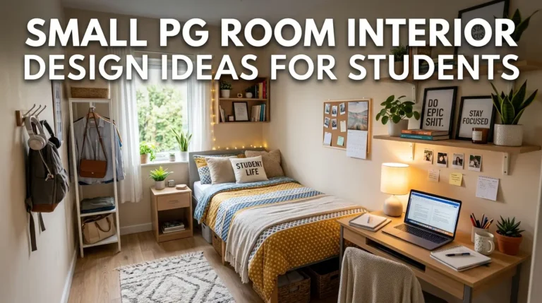 Small PG Room Interior Design Ideas for Students