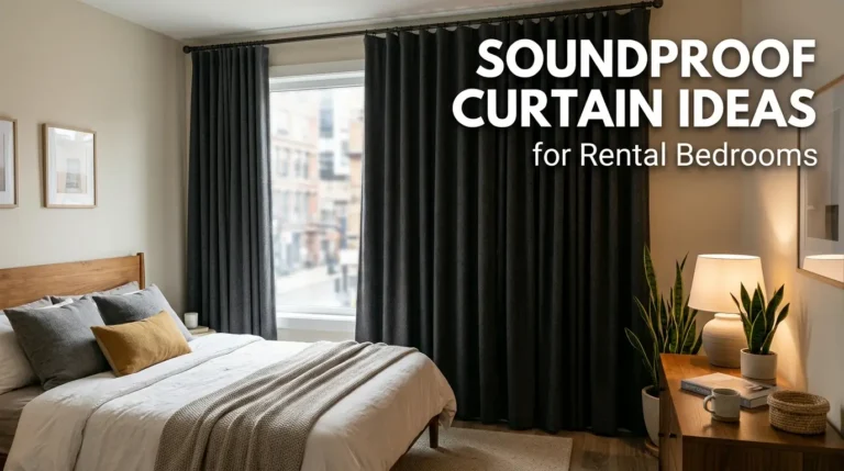Soundproof Curtain Ideas for Rental Bedrooms