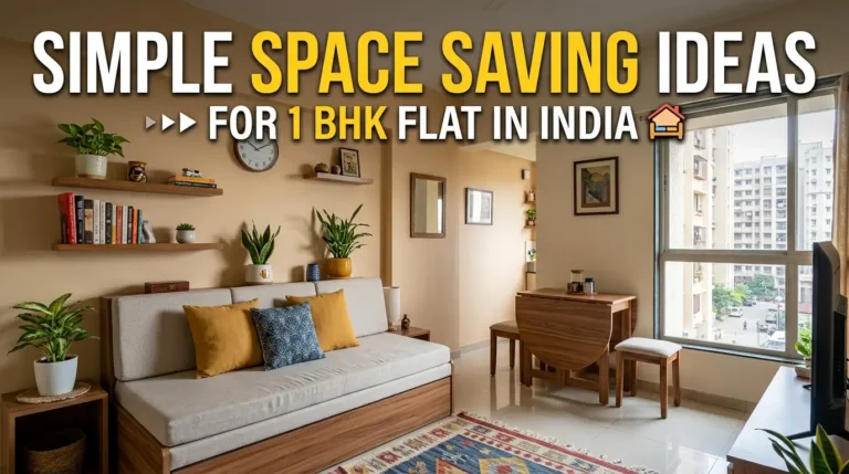 Simple Space Saving Ideas for 1 BHK Flat in India