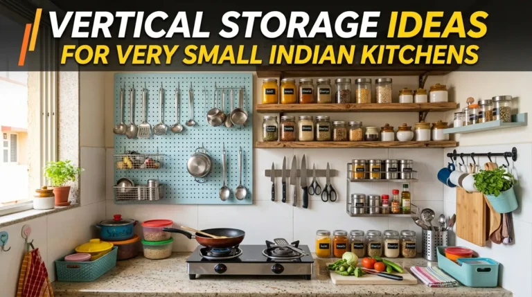 Vertical Storage Ideas for Very Small Kitchen in India